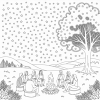 Stars Coloring Page