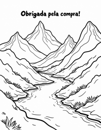 The Words Obrigada Pela Compra On The Top Of Page... Coloring Page